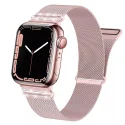 Stainless steel soft metal Watch bands Waterproof Watch Strap with diamond for apple watch iWatch Series 1 2 3 4 5 6 SE