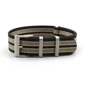 Black cream-coloured gray Premium Seat Belt Nato Bracelet 20mm 22mm Custom Nylon Watch Strap