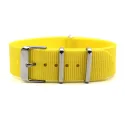 Yellow 304 Stainless Steel Buckle 3 Rings Nato Nylon Watchband 18mm 20mm 22mm Nato Watch Strap