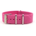 Rose red 304 Stainless Steel Buckle 3 Rings Nato Nylon Watchband 18mm 20mm 22mm Nato Watch Strap