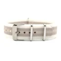 White gray Stainless Steel Watch Buckle Nato Canvas Nylon Watch Band