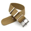 Khaki Nato 20mm 22mm Watch Bands Adjustable Sport Woven Nylon Band Strap For Samsung Smart Watch Bracelet