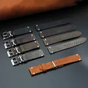 Oil Waxed Genuine Leather Watch Strap 20mm 22mm 24mm Watchband Distressed Brown Leather Watch Band