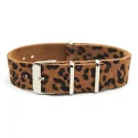 Soft Suede Cowhide Leather Camo Printed Watch Bands 1 Piece 20mm 22mm Nato Watch Straps