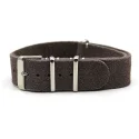 Hotsale 18mm 20mm 22mm Cow Suede Leather Nato Strap Gray