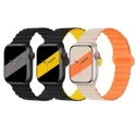 Sports Magnetic Loop Silicone Watch Strap for Apple Watch Band Series 6 7 8