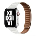 Genuine Leather Link Strap For Apple Watch Band 38mm 40mm 42mm 44mm Magnetic Loop Bracelet iWatch Series 7 6 SE 5 4 3