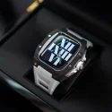 Trendy Design Richard 44mm Smart Watch Strap Carbon Fiber Case For Apple Watch 8 Ultra 44mm 45mm Luxury Watch Case For Iwatch 7 8