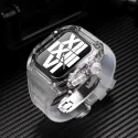 Custom Logo Luxury Rubber Straps Transparent Clear Bumper Compatible Case Mod Kit for Apple Ultra Watch case 49mm