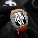 Luxury 5A Zircon Richard Mile 44mm 45mm Titanium Diamond Apple watch case - Customized Logo