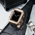 Rose Gold Apple Watch Case Stainless Steel Luxury Mod Kit