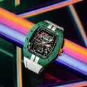 Luxury Modification Kit Caron fiber Watch Case FKM rubber Watchband Strap 49mm For Apple Smart Watch Ultra Band