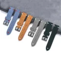 Fast Shipment Brown Handmade Men Quick Release Watchband Wrist Band 18mm 20mm 22mm Suede Leather Watch Band Straps