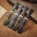 18 19mm 21mm Shark Skin Cow Genuine Leather Watch Strap Personality Quick Release Watch Bands Soft Strap For Women and Men Watch