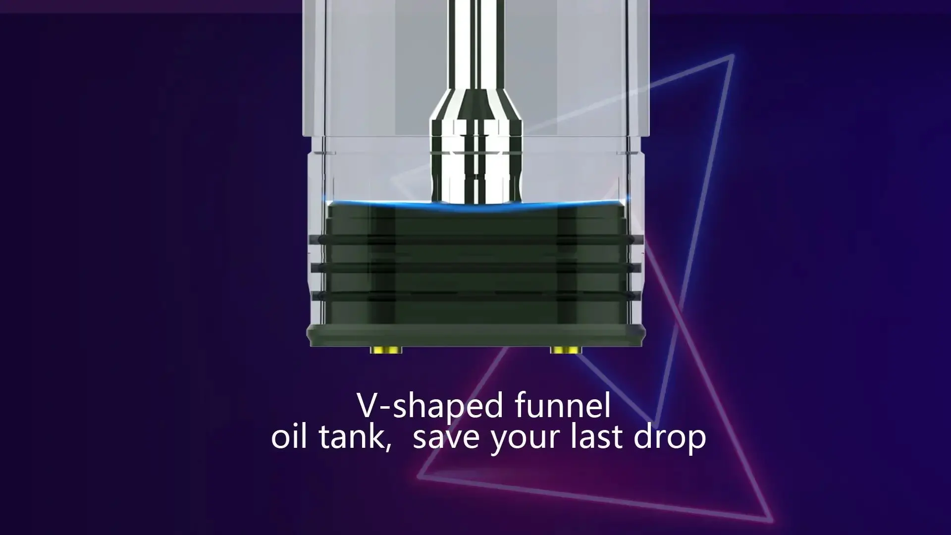 V-shaped funnel oil tank, save your last drop