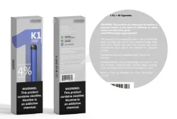 U.S. Warning Label Requirements on Electronic Cigarette Packaging