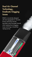Dual Air Channel Technology, Eradicate Clogging Issues: DAMX is innovatively designed with dual segregated air channels: Primary atomizing channel, Secondary sensor-actuated channel, which resolves the oil-clogging issues and brings a hassle-free vaping journey. 