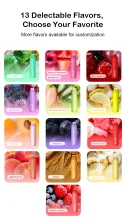 13 Delectable Flavors, Choose Your Favorite - More flavors available for customization