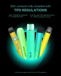 200+ products fully compliant with TPD REGULATIONS