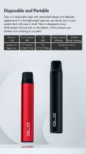 Disposable and Portable: Talos is a disposable vape with streamlined design and dedicate appearance. It is the lightweight vape you can easily carry in your pocket. Built with care in mind, Talos is designed to have child-resistant silicone lock on the bottom, which prevents your children from inhaling by accident. 