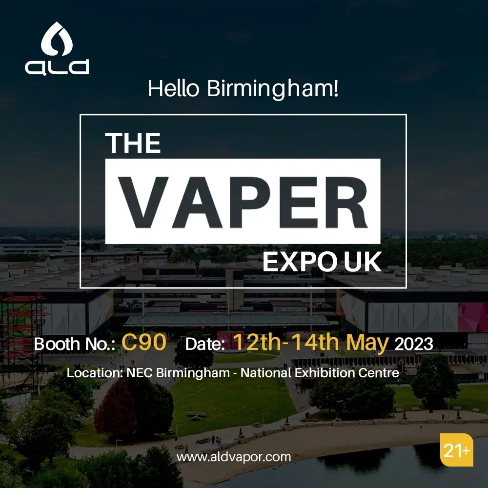 ALD Vaper Expo Birmingham UK 2023 invitation