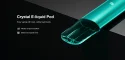 Crystal E-liquid Pod Enjoy vaping with clear, visible liquid levels. Monitor e-liquid condition Sleek and exquisite view