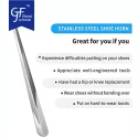 Wholesale Extra Long Metal Shoe Horn - 31 inch Steel Shoehorn by Comfy Clothiers5
