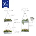 Wolesale Galvanized Metal Hanging Flower Planter Wall Storage2