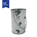 Laser Cutting Wholesale Metal Bucket With Handle For Candle Tea Light Holder