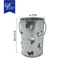 Laser Cutting Wholesale Metal Bucket With Handle For Candle Tea Light Holder2