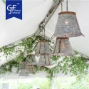 Wholesale Farmhouse Kitchen Hanging Pendant Light Rustic Colander For Lamp Shadeome1