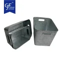 Wholesale Galvanized Customized Tin Rectangle Storage Bucket Set Of Three5