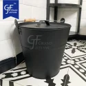 Ash Buckets Household Ash Collect Metal Bucket With Lid2