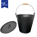 Ash Buckets Household Ash Collect Metal Bucket With Lid3