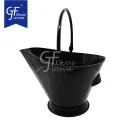 New design ash bucket metal black coal bucket with handle