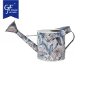 Metal Watering Can Galvanized Steel Watering Pot with Removable Spray Spout Movable Upper Handle