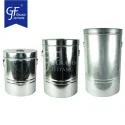 Metal Trash Can set with Lid Recycling Canister Storage Organization Decorative Garbage Can Waste Bin