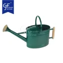 1.5 Gallon Oval Metal Watering Can Galvanized Steel Watering Pot with Removable Spray Spout Movable Upper Handle