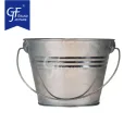 Metal Galvanized Bucket With Handle For Party Decoration Candle Bucket For Indoor And Outdoor Use Candle Holder