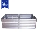 Galvanized Metal Rectangle Raised Garden Bed Metal Garden Planter Box For Vegetables And Flowers Beds