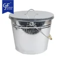 15L galvanized ash bucket Fireplace buckets Oval shape
