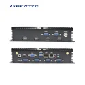 ZC-G52-ITX67U Lower Power High Quality Dual LAN Fanless Industrial PC Onboard 6th Gen I3 I5 I7 CPU With 6 COM Ports
