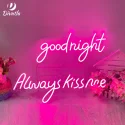 Always Kiss Me Goodnight Neon Sign
