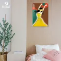 Dancing Girl Neon Art Painting
