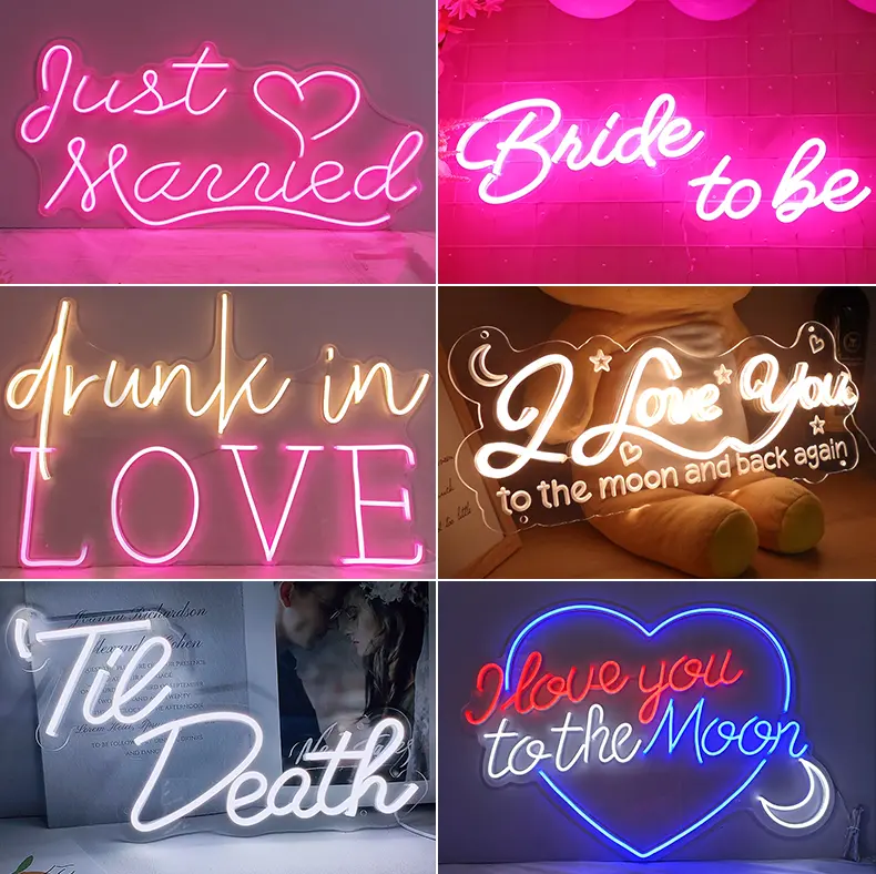 custom neon signs for wedding