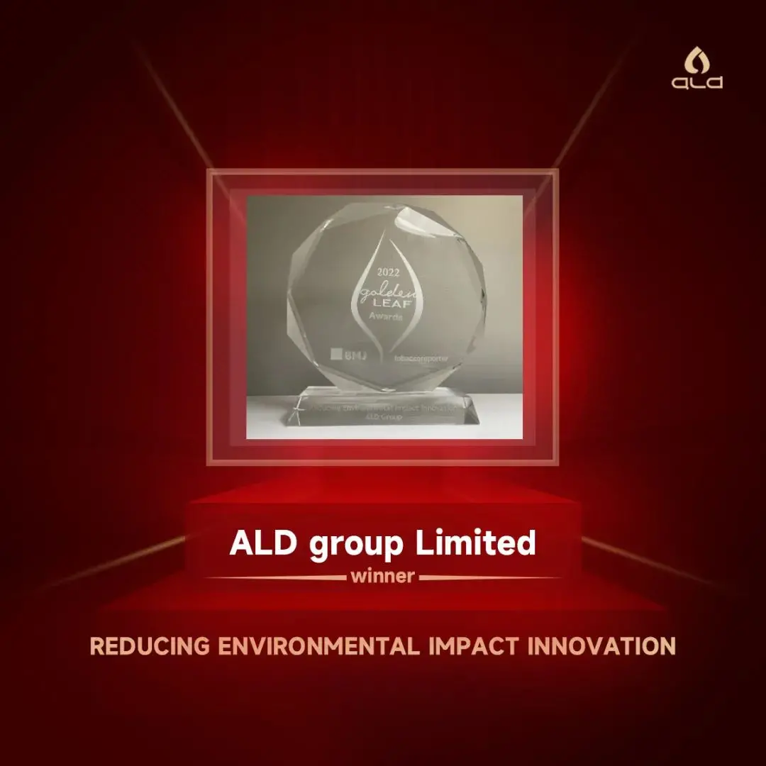 АЛД получает награду Golden LEAF - инновационная награда за снижение воздействия на окружающую среду