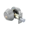 Deadbolt lock double cylinder satin stainless steel D102-SS