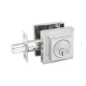 Deadbolt lock square zinc material single cylinder 501-SC-SN