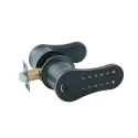 Electronic touchscreen door lock with Handle mate black finish E031-CY