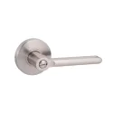 Heavy duty gate lock bed and bathroom function zinc handle 201#stainsteel round plate 1637 SN BK